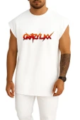 Oversize Logo Crazy Lixx Music Glam Metal Hard Göğüs Tasarımlı Unisex Spor Atlet thumbnail 3