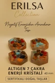 Sertifikalı Altıgen 7 Çakra Enerji Kristali – Ruhsal Dengenin ve Pozitif Enerjinin Doğal Taş Bloğu - 1