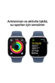 Apple Watch Series 10 Gps 46MM Silver Aluminium Case With Denim Sport Band - S/M MWWL3TU/A - 4