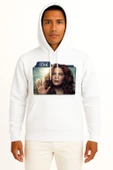 Kapüşonlu Rachelle Lefevre Under The Dome Julia Shumwa Göğüs Tasarımlı Unisex Sweatshirt thumbnail 1