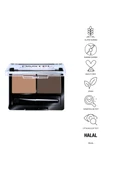 Pastel Eyebrow Duo - İkili Kaş Farı 02 Medium - 4