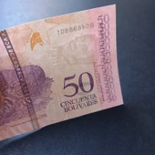 Escoines Koleksiyon 3996368f3fef60c3d9 2018 Venezuela 50Bolivar ÇİL eski yabancı kağıt para thumbnail 4