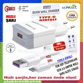 Reeder s19 promax Uyumlu Type-C Girişli Hızlı Şarj Cihazı Seti Adaptör+Kablo Q32 3.0A thumbnail 2