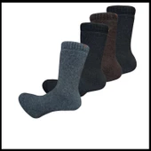 Uyguna-Yakala 1 Çift Erkek Çorap Havlu Kuzu Yünü-RAP.175 - 1