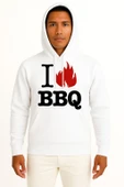 Kapüşonlu Barbecue Grill T-Shirt Babb Bros Bbq Göğüs Tasarımlı Unisex Sweatshirt thumbnail 1