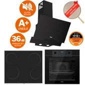 Ferre FryArt& FlowArt LenON Sessiz Davlumbaz Elektrikli Siyah Ank. Set (D063-SA + MS261 + QEP63CS) thumbnail 1