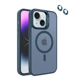 iPhone 15 Kılıf Armor Seri Magsafe Uyumlu Stand Özellikli Kamera Lensli Kapak - 7