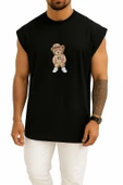 Oversize Pofuduk Cool Teddy Bear Göğüs Tasarımlı Atlet thumbnail 9