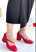 Kier Kırmızı Cilt Topuklu Ayakkabı thumbnail 1