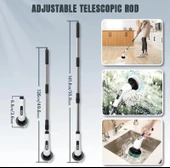 MDB 7 in 1 Kablosuz Elektrikli Temizlik Fırçası Seti thumbnail 5