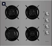 FERRE 2240 CE EMAYE IZGARALI GRİ SET ÜSTÜ CAM OCAK thumbnail 2