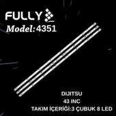 Fully-set-4351, Dijitsu, K430wdf, A1 4708-k43wdd-a1117n11, 43d7000, 43ds7700, 43ds8800, Tv Led Bar - 1