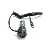 LinkTech C509 80W PD45W Sabit Kablolu + PD + USB-A Şeffaf Araç Şarj Aleti thumbnail 3