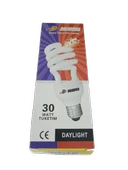 30 Watt E27 Duy Spiralli Beyaz Işık Tasarruflu Ampul (10 adet) thumbnail 2
