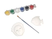 Hayal Sepeti MİNİ Seramik Boyama Seti Akrilik Boya Fırça 7x8cm - 6