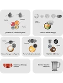 Karaca Mastermaid Power Max 11 In 1 2500W Mutfak Robotu Emerald Green - 4