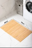 Mucit Home Bambu Kaydırmaz Tabanlı Banyo Paspası/matı 70×45cm thumbnail 5