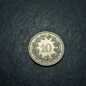 Escoines Koleksiyon 3996368f3caff528f0 1991 İsviçre 10 Rappen eski yabancı madeni para thumbnail 3