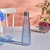 Karaca Classe Cam Su ve Meşrubat Şişesi Mavi 500 Ml thumbnail 3