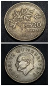 Escoines Koleksiyon 3996368f3c96848c2e 1992 2500Lira ÇT eski madeni para thumbnail 1