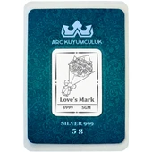 Güzelliğin ve Neşenin Ruhunu Taşıyan Çiçek Temalı Hediyeye Özel 5 Gram 999 Ayar Gümüş Külçesi-688 thumbnail 1