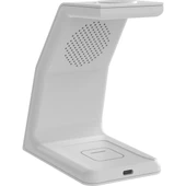 THL-WSC-D12 3’ü 1 Arada Kablosuz Şarj Standı iPhone Akıllı Telefon Airpods ve Apple Watch Uyumlu 15W Hızlı Şarj Cihazı thumbnail 5