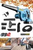 Deko Çok Fonksiyonlu Yaprak Üfleme Toz Toplama Makinesi Lithum 40V Çift Bataryalı Hortumlu Full Set thumbnail 1