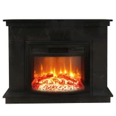 Dlc 1165 Ceningan 1800 Watt Mermer Desenli Dekoratif Elektrikli Şömine thumbnail 1