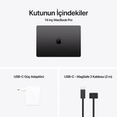 MacBook Pro M4 Pro 24 GB 512 GB SSD 14.2" MX2H3TU/A Uzay Siyahı thumbnail 6
