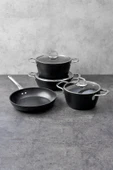 Hisar Lorena 7 Parça Titanyum Tencere Seti - 1