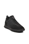 Walkway Siyah Lastik Bağcıklı Erkek Spor Ayakkabı thumbnail 2