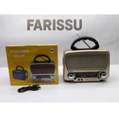 BK-330 Retro Güneş Enerjili (Solar) Radyo, Taşınabilir MP3 Oynatıcı, FM/AM/SW Radyo ve Fener - 8