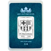 Katalan Efsanesi ve Futbol Aşkı Temalı Hediyeye Özel 5 Gram 999 Ayar Gümüş Külçesi-685 thumbnail 1