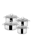 Hisar Rio İndüksiyon Tabanlı 8 Parça Çelik Tencere Seti - 2