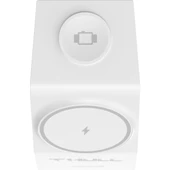 THL-WSC-D12 3’ü 1 Arada Kablosuz Şarj Standı iPhone Akıllı Telefon Airpods ve Apple Watch Uyumlu 15W Hızlı Şarj Cihazı thumbnail 3