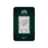 Sevgililer Gününe Özel Çiçek Motifli Romantik Tasarım Hediyeye Özel 5 Gram 999 Ayar Gümüş Külçesi-687 - 1