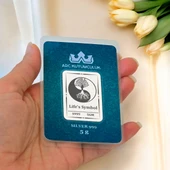 Hediyeye Özel 5 Gram Yin Yang ve Ağaç Temalı 999 Ayar Gümüş Külçesi-691 thumbnail 2