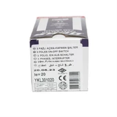 Opaş 3x20a 0-1 Aç-Kapa Kilitli Pako Şalter - YKL301020 thumbnail 4