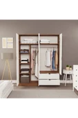 ZEYTUNHOME Moderno XL 4 Kapaklı 2 Çekmeceli Gardırop – Geniş Aileler İçin Şık Çözüm - 3
