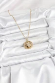 316L Çelik Zincir Gold Renk Kutup Yıldızı Model Kadın Kolye - TJ-BKO10614 thumbnail 2