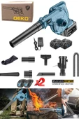 Deko Çok Fonksiyonlu Yaprak Üfleme Toz Toplama Makinesi Lithum 40V Çift Bataryalı Hortumlu Full Set thumbnail 2
