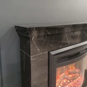 Dlc 1165 Ceningan 1800 Watt Mermer Desenli Dekoratif Elektrikli Şömine thumbnail 3