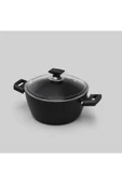 Hisar Optima Ares Titanyum Derin Tencere 24 Cm Siyah - 1