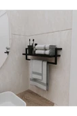 AJU Havluluk Banyo Rafı Sabunluk Şal Askılığı Havlu Askısı Banyo Mutfak Düzenleyici Çok Amaçlı Raf - 3