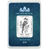 Doğanın Melodisini Hissettiren Bülbül Temalı Hediyeye Özel 10 Gram 999 Ayar Gümüş Külçesi-698 thumbnail 1