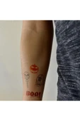 One Spray Tattoo Halloween Dövme Şablon Seti ve Siyah Sprey thumbnail 4