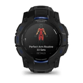 Garmin Instinct 3 - 50 mm AMOLED Siyah Mavi thumbnail 10