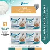 Gümüş İyonlu Saç Yıkama Bonesi 4'lü , Durulama Gerektirmez , Hasta Ve Yatalak Bakım thumbnail 1