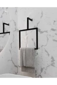AJU Havluluk Metal Ev Mutfak Banyo Duvara Monte Havlu Tutacağı Kare Modern Şık Tasarım - 1