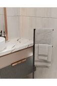 AJU Havluluk Kağıt Havlu Askısı Siyah Metal Malzeme Kurulum Gerektirmez Devrilmez Banyo Düzenleyici - 3